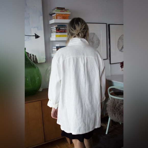 Shelter Lloyd Top in Ivory Linen - Picture 7 of 8